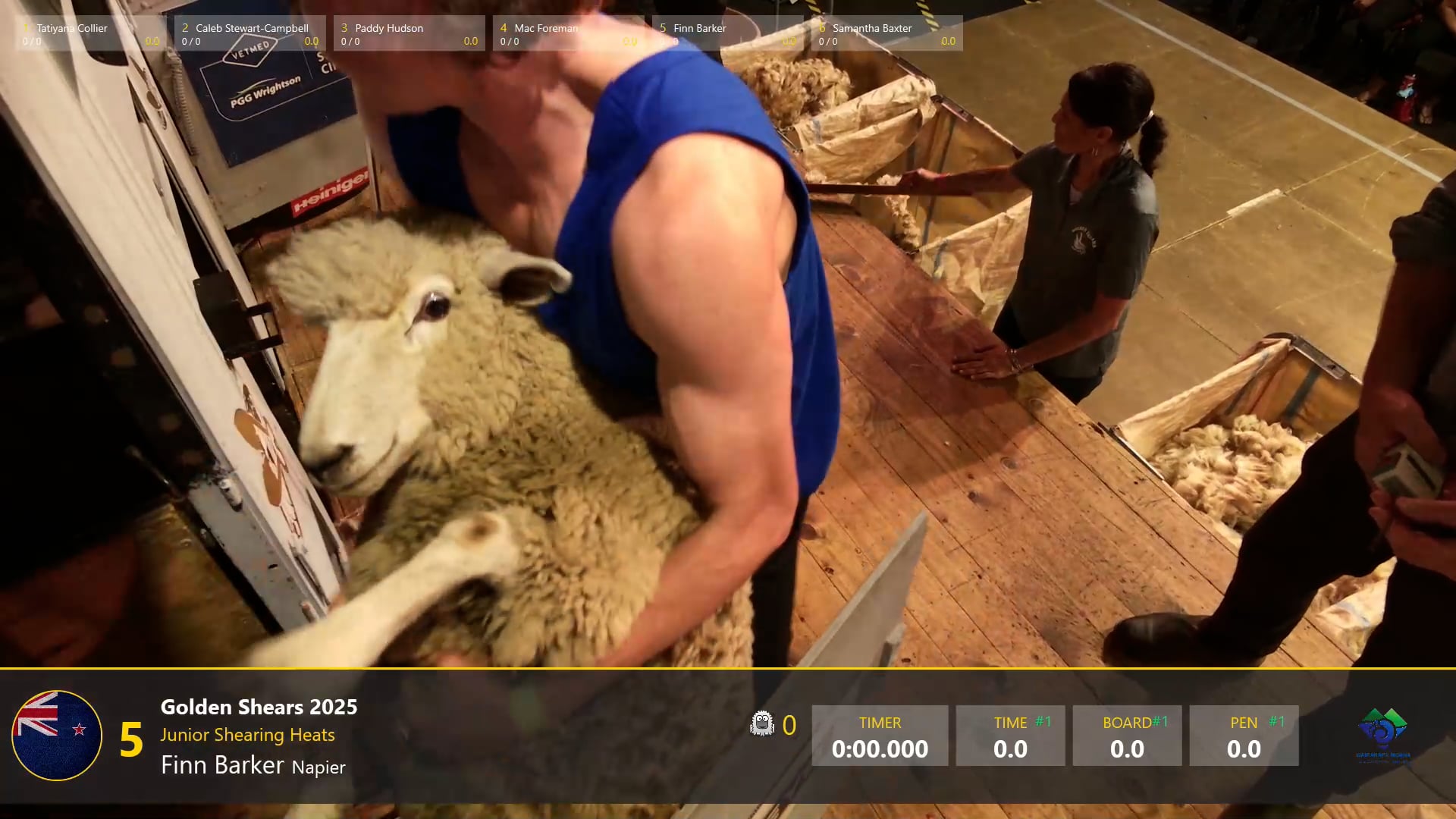 Junior Shearing Heats - Round 4