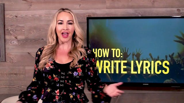 3.5. How to write lyrics