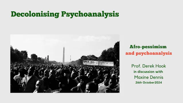 Afro-Pessimism and Psychoanalysis