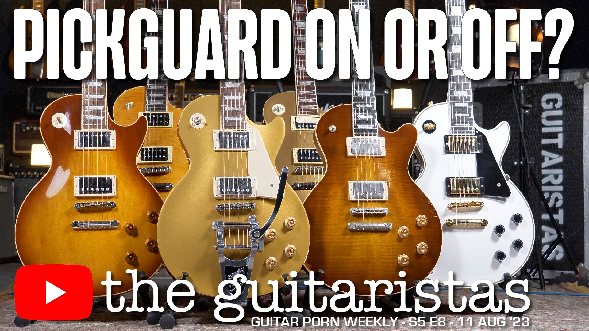 Les Paul Pickguard Debate 🎸 On or Off?… Which Way Will You Vote? 🤞