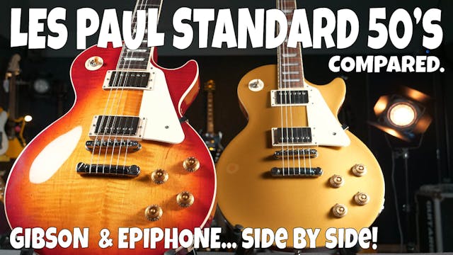 Gibson vs Epiphone Les Paul Standard ...