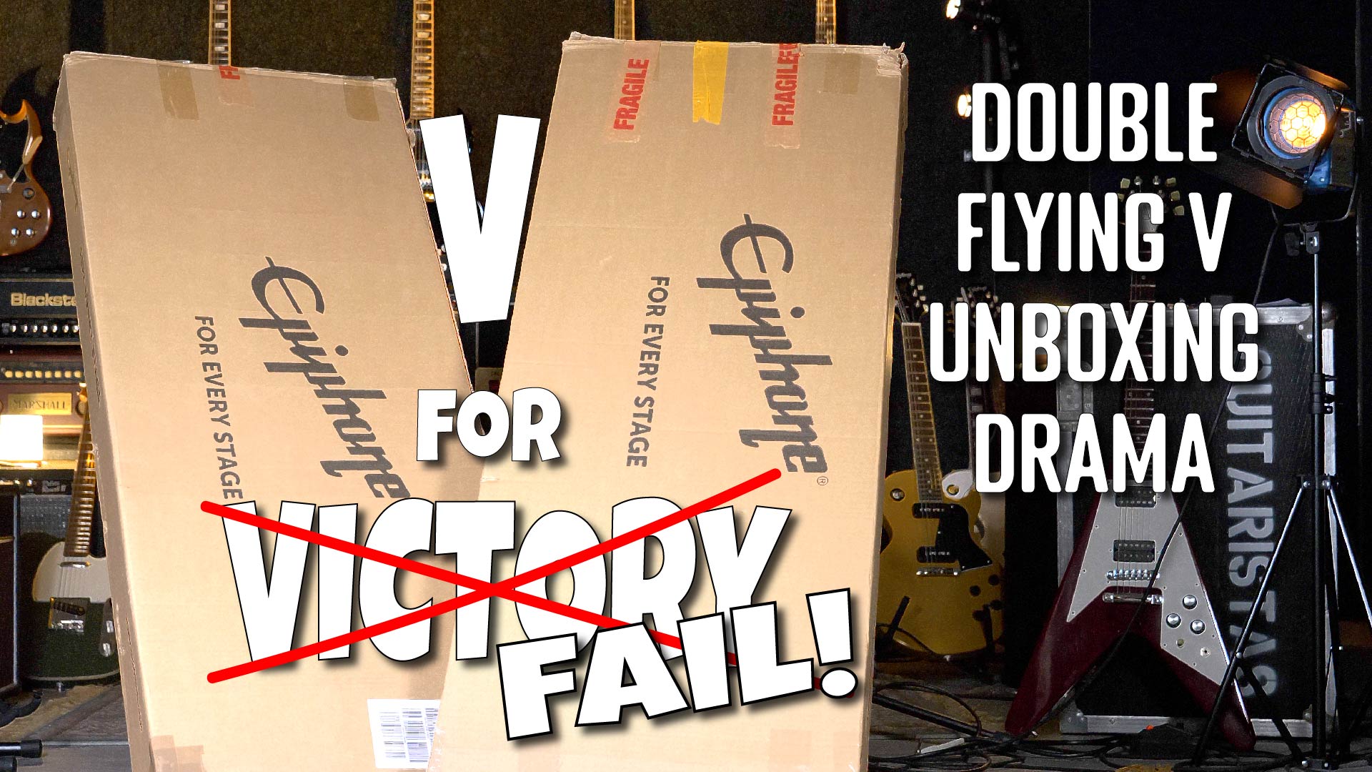 Epiphone Flying V's - Double Unboxing & Drama!