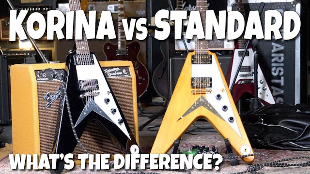 Epiphone Korina vs Standard '58 Flyin...