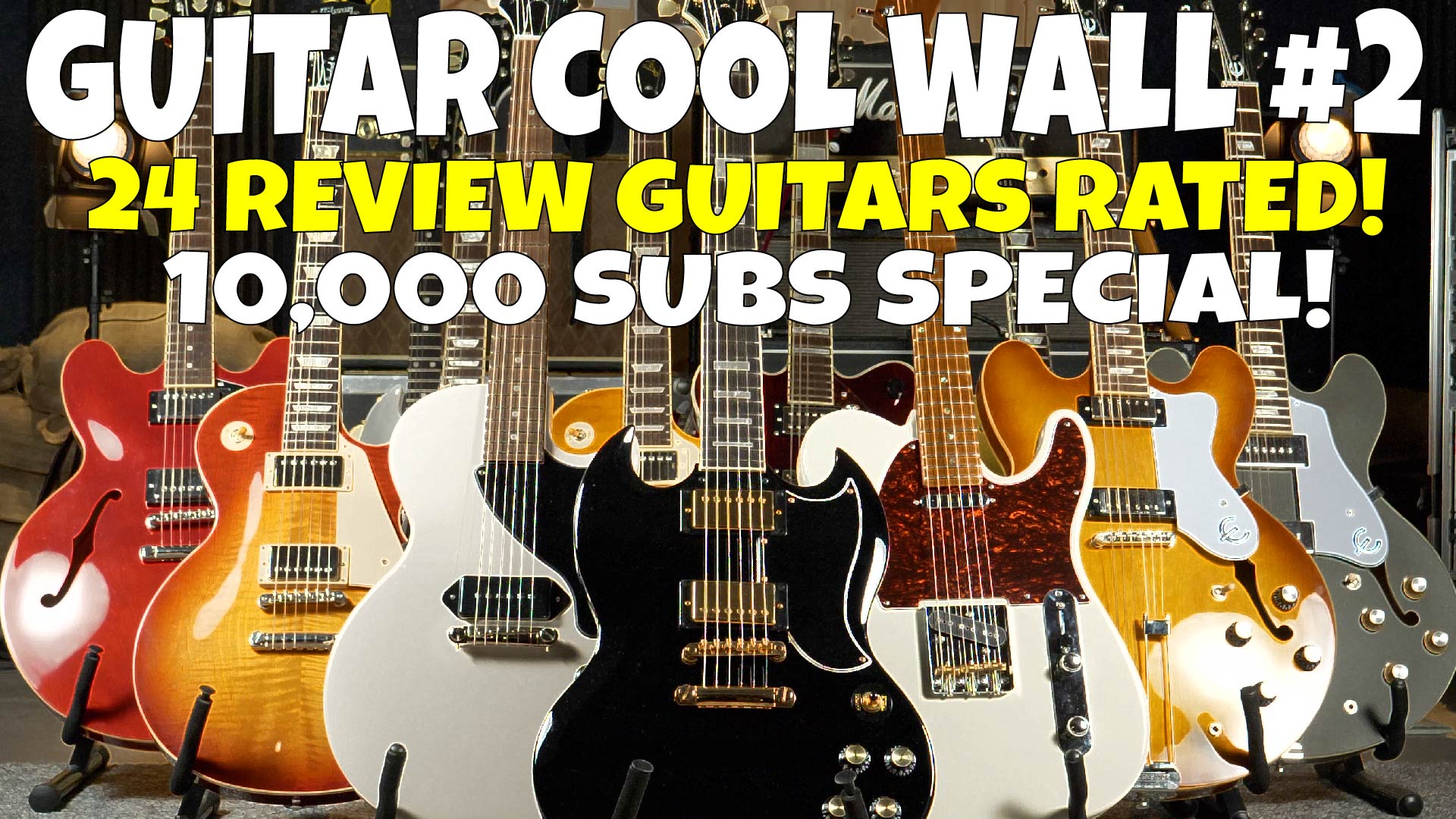 The Guitar Cool Wall #2 - 10K Subs Special - How Cool Is Your Guitar?