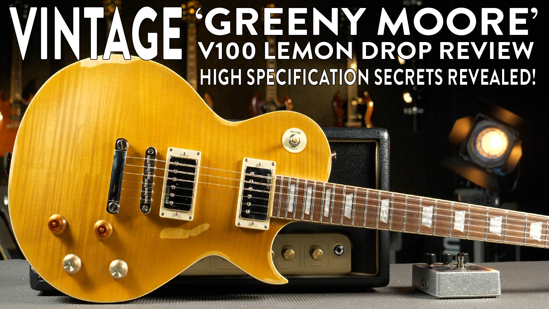 Vintage V100 Icon Lemon Drop - Peter Green Les Paul Tribute - Guitar Review