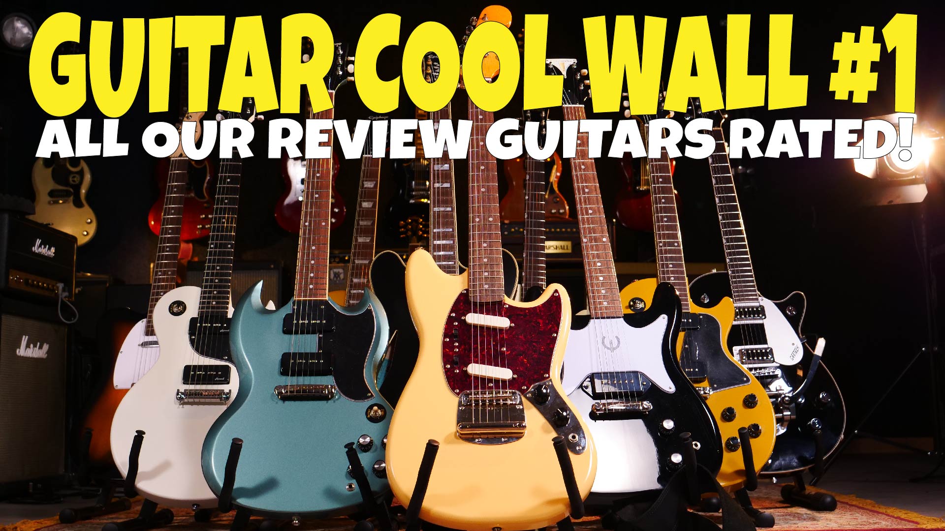 The Guitar Cool Wall #1 - Gibson vs Epiphone vs Gretsch vs Harley Benton