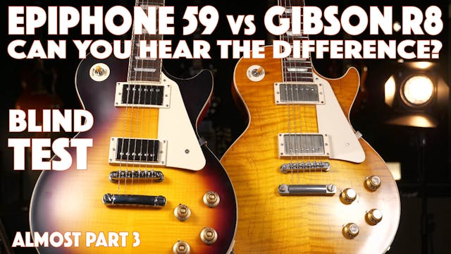 Epiphone 1959 Les Paul vs Gibson Cust...