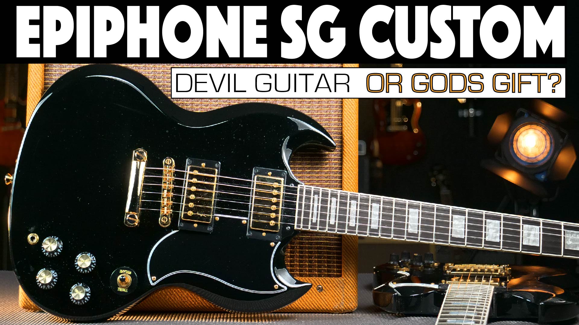 Epiphone SG Custom Ebony & Gibson SG Custom side by side - Guitar Review