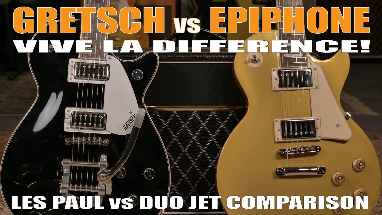 Gretsch G5230 Electromatic Jet vs Epiphone Les Paul Standard 50's - Side by Side