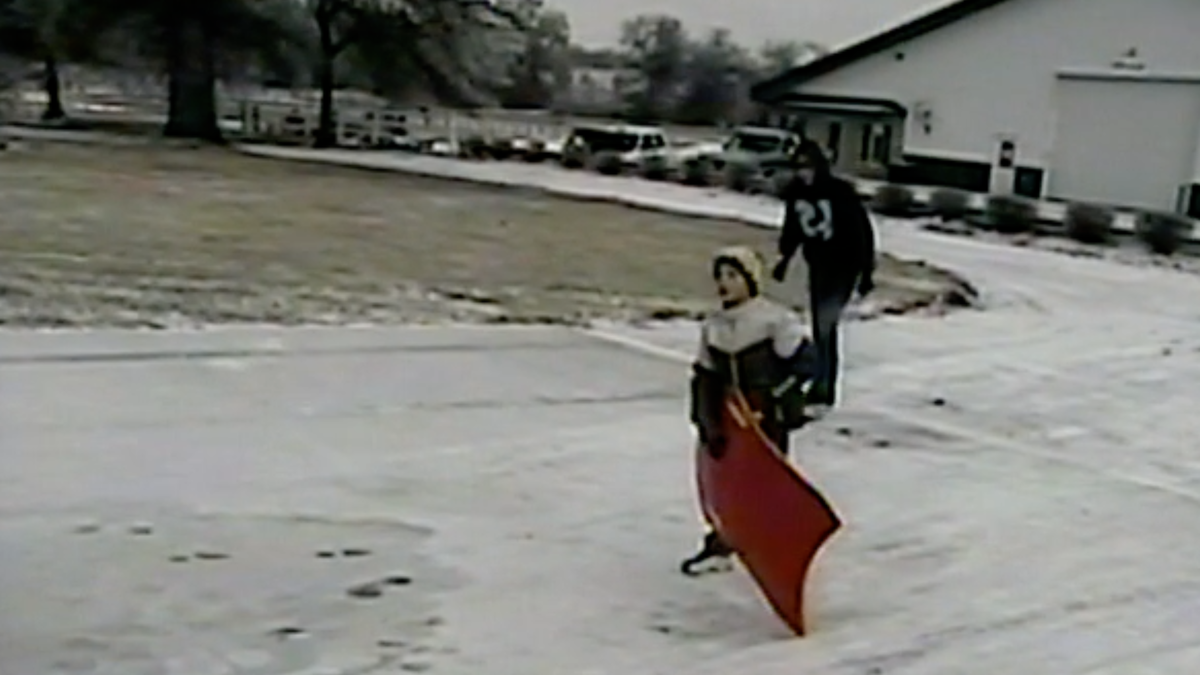 Brothers Go Sledding