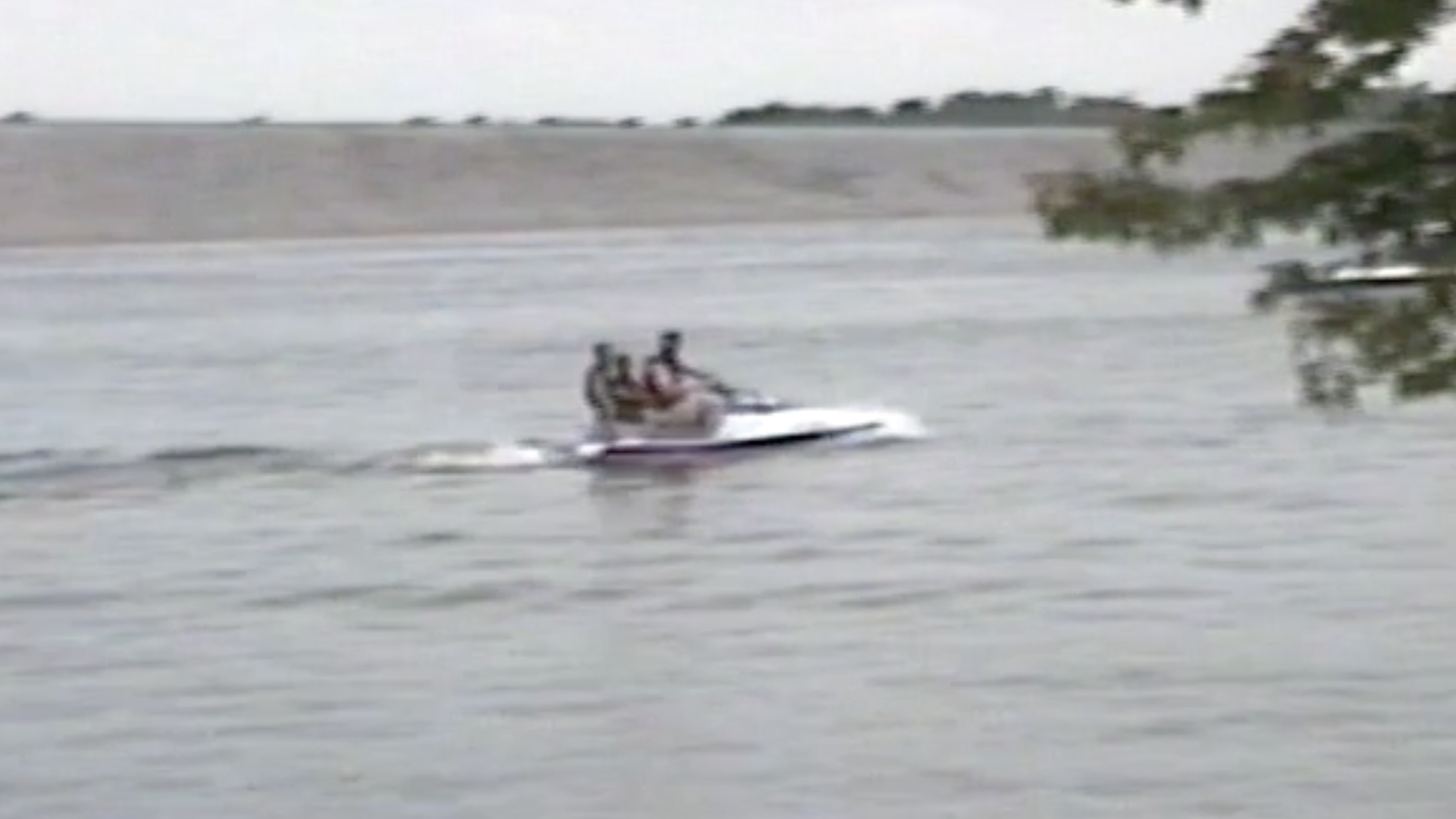 Dad and Boys on Jetski