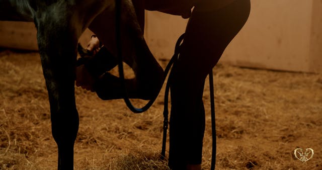 SHARING SPACE IN THE STABLE - LEG HAN...