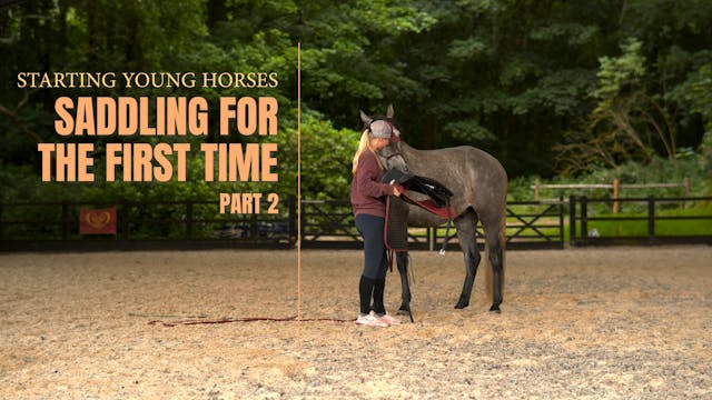 SADDLING FOR THE FIRST TIME PART 2