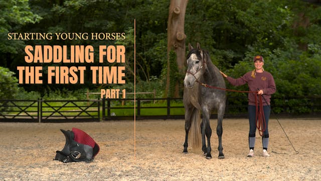 SADDLING FOR THE FIRST TIME PART 1