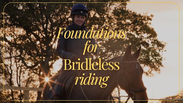 FOUNDATIONS FOR BRIDLELESS RIDING