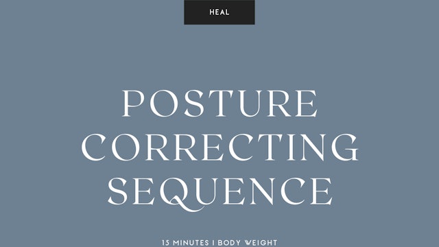 15-Min Posture Correcting Flow