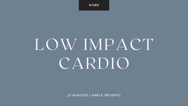 22-Min Low Impact Cardio