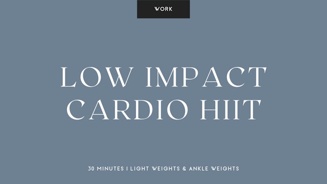 Low Impact Cardio HIIT