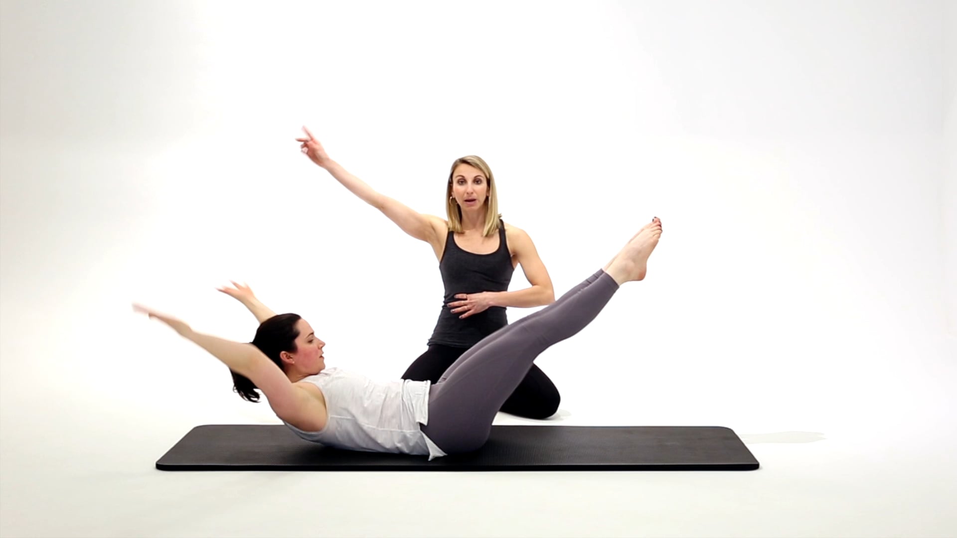 Series Of Five (Single_Double Leg Stretch, Double Leg Lower, Hamstring Pull, Criss Cross)