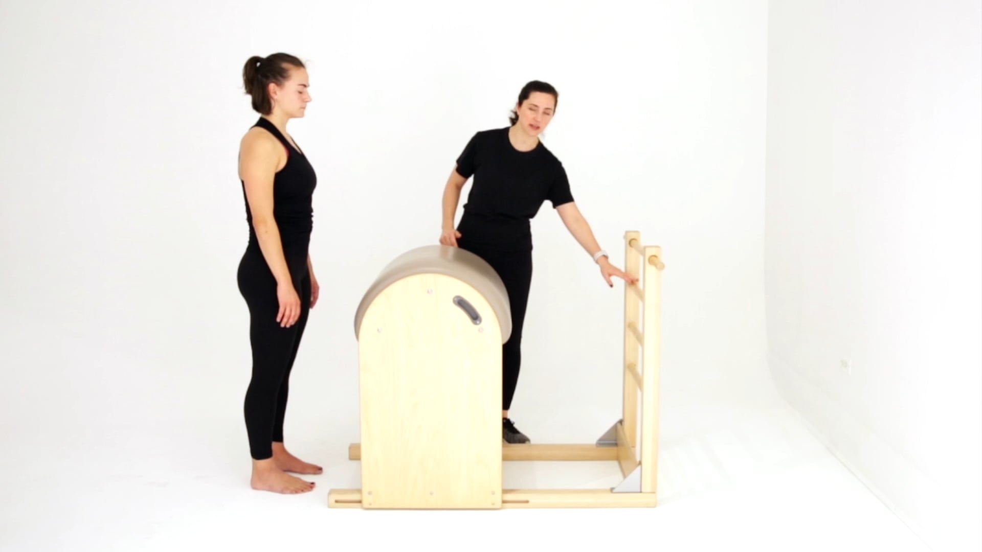 Prone Hands On Ladder (Hip Extension + Beats + Circles)