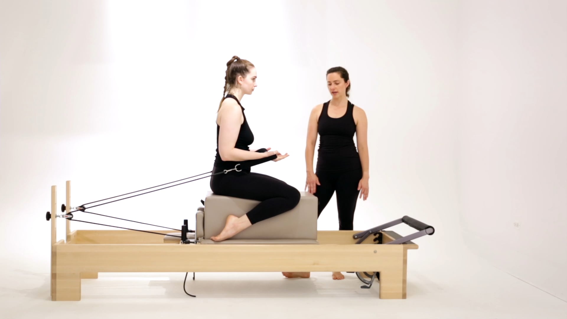 Long Box Hamstring Pull Reformer The Lab Pilates Training