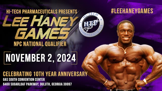 2024 Lee Haney Games: NPC Men's Prejudging and Finals