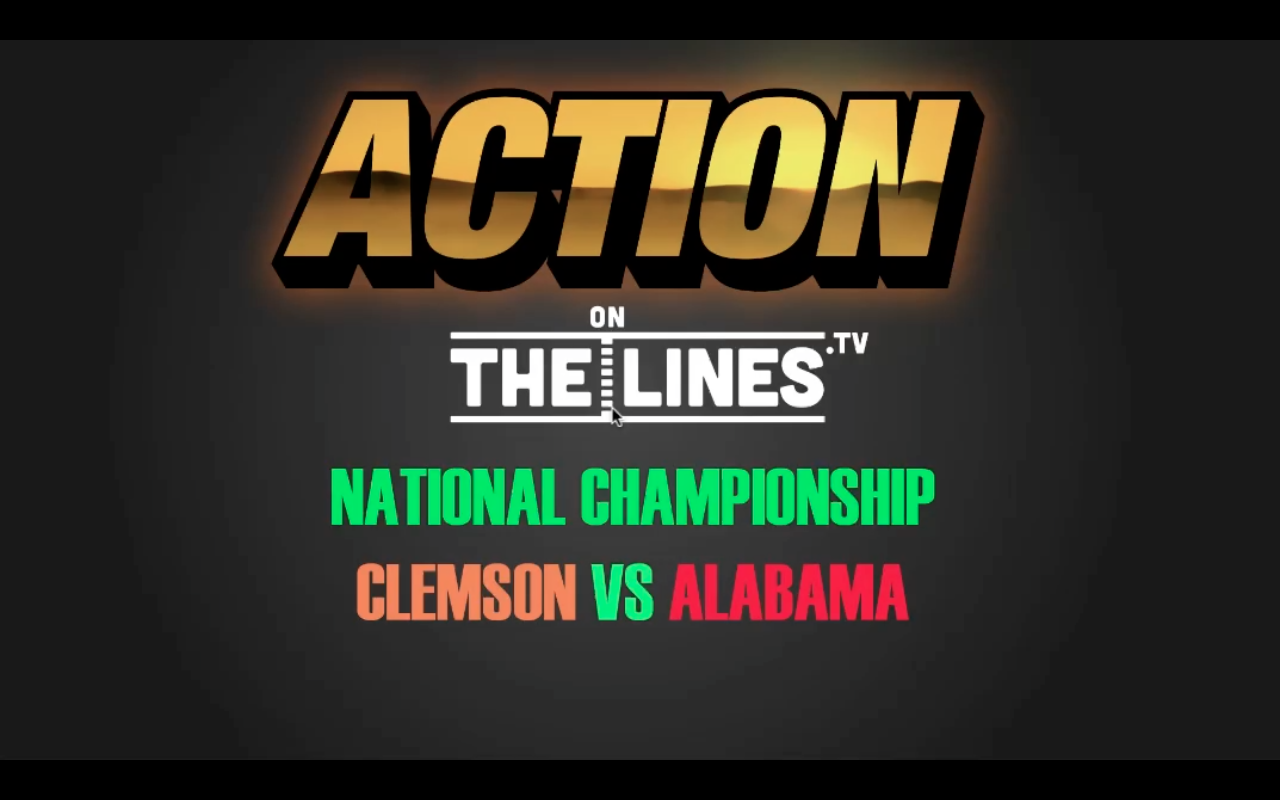 CFB- CLEM VS BAMA- JAN 9