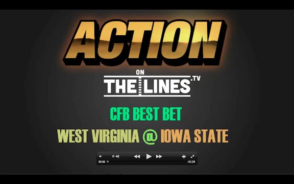 CFB- WVU @ ISU- OCT 13