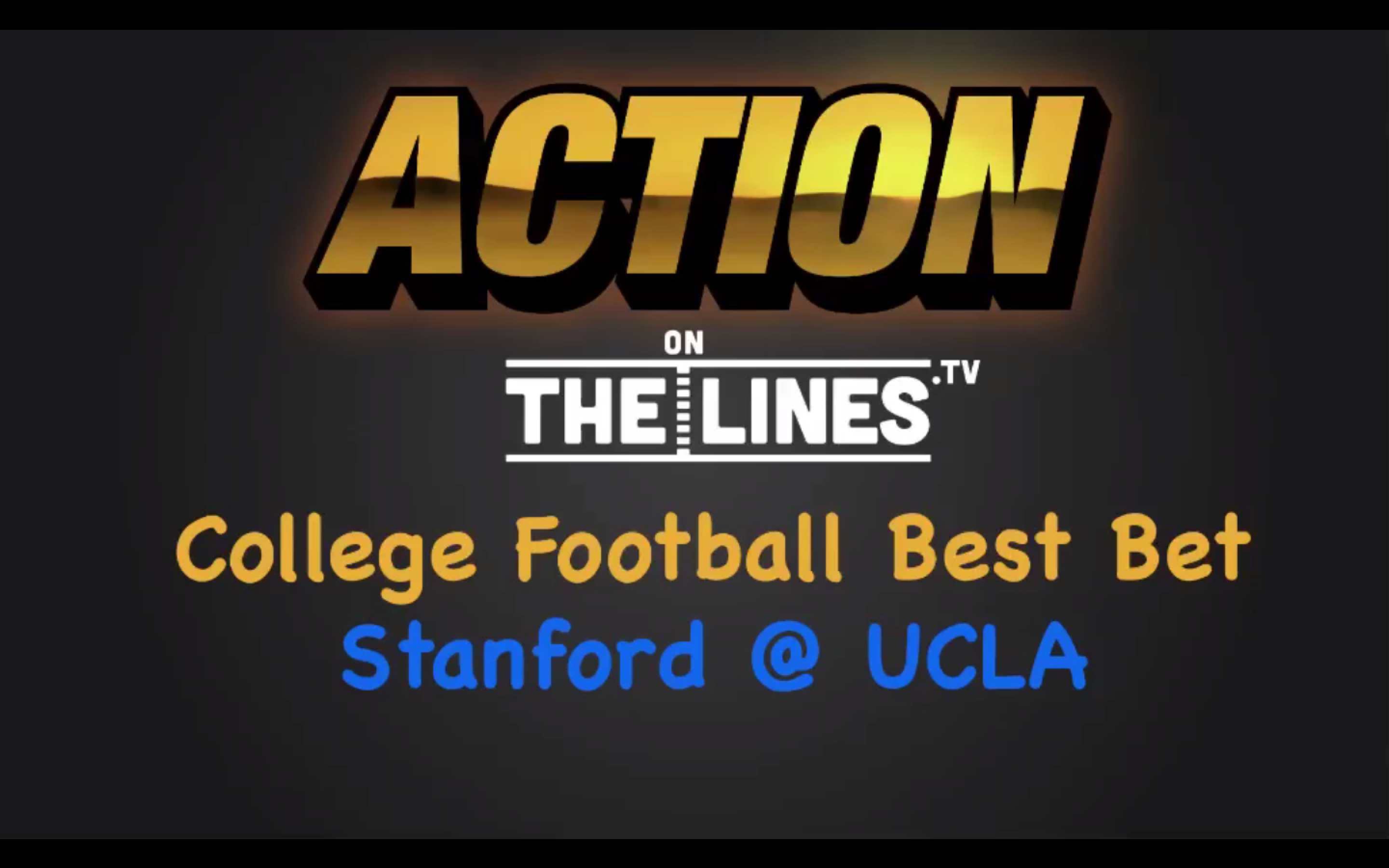 CFB: STAN v UCLA- Sept. 24, 2016