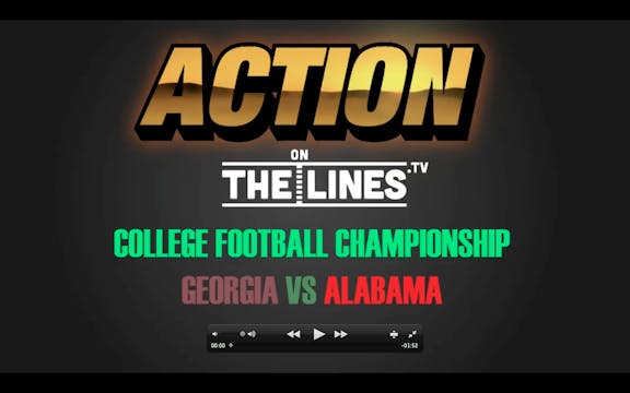 CFB- ALA VS UGA- JAN 8