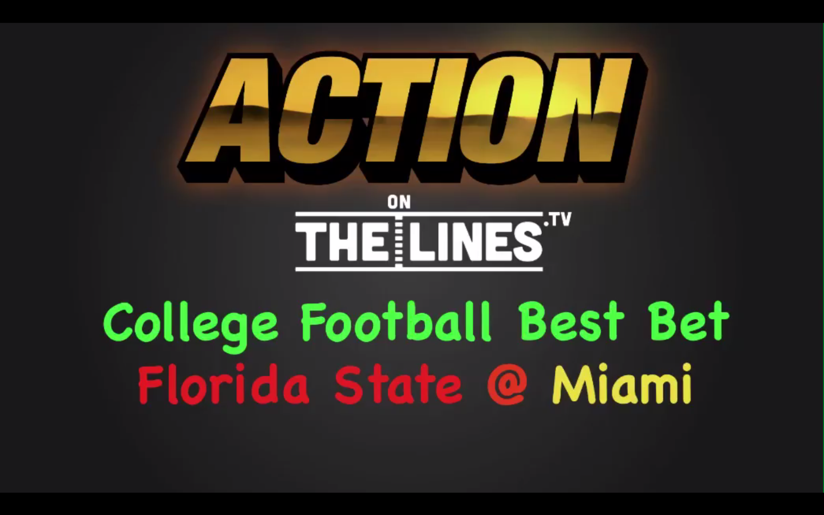 CFB: FSU vs MIA- Oct 8