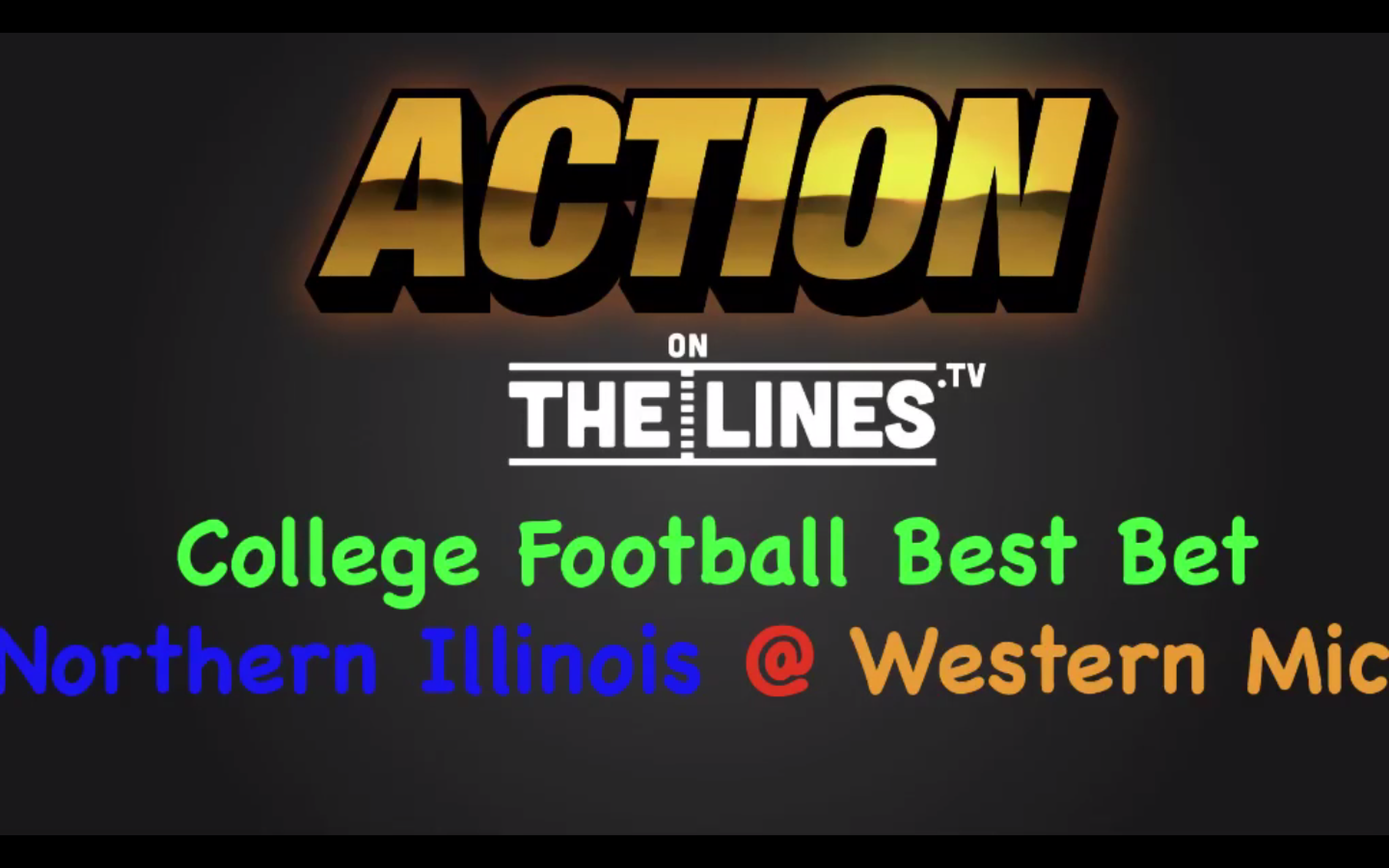 CFB: NIU vs WMU- Oct 8