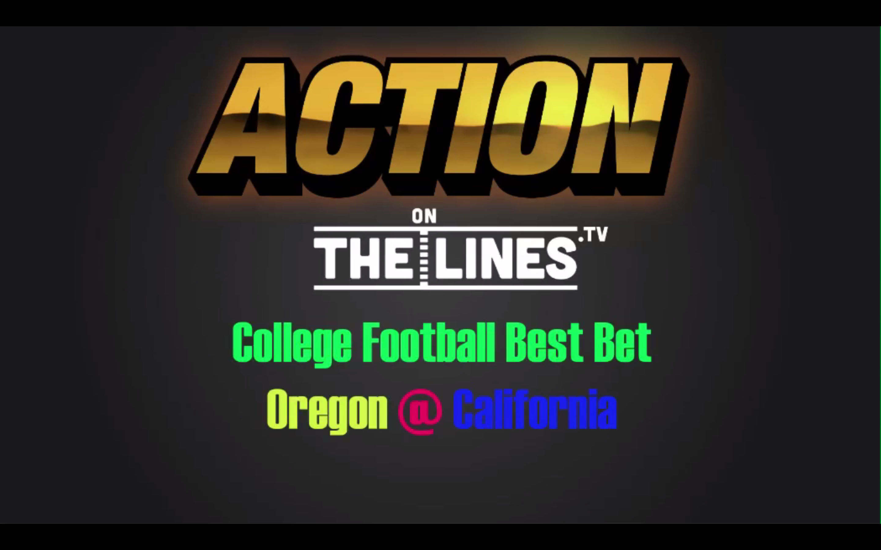 CFB: ORE vs CAL- Oct 21