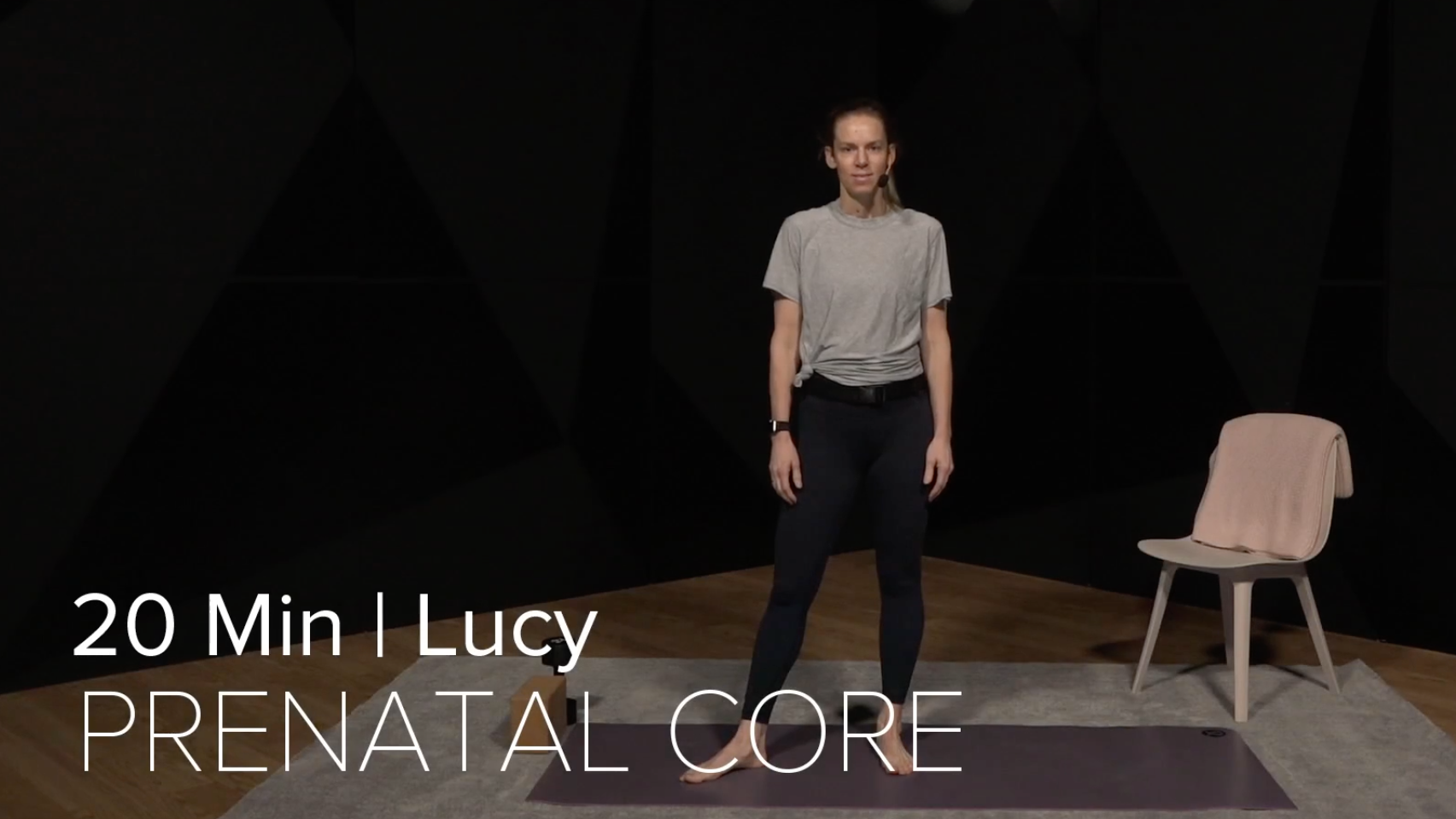 18- PRENATAL CORE WITH LUCY (20 MIN)