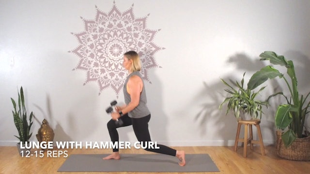 Exercise 1 // Lunge With Hammer Curl