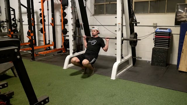 Smith Machine Toe Squat