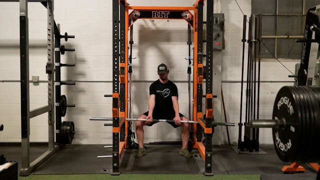 Barbell Sumo Hold (Front View)