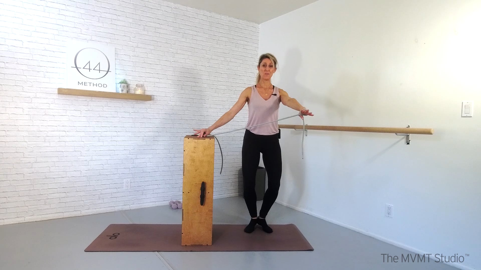 O44 Barre March #2 ~ Mat, Box, Hand Weights + Tubing