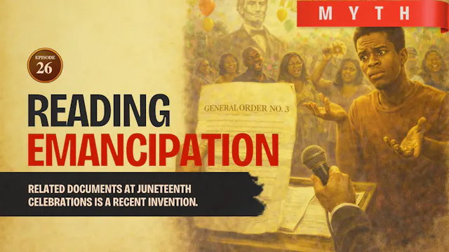 EPISODE 26 — Myth: Reading Emancipation Documents at Juneteenth Is a New Tradition