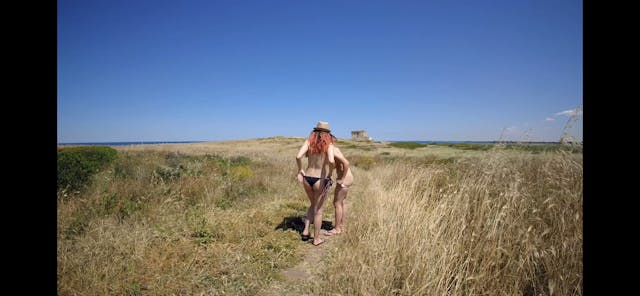 Naked Walk at Torre Guaceto in Italy