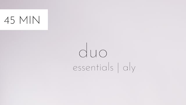 essentials duo #3 | aly