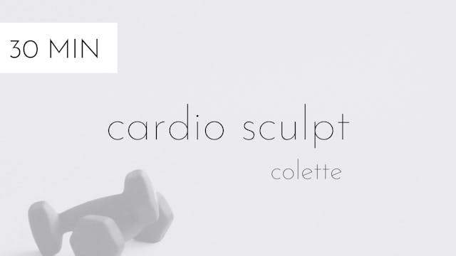 cardio sculpt # 25 | colette