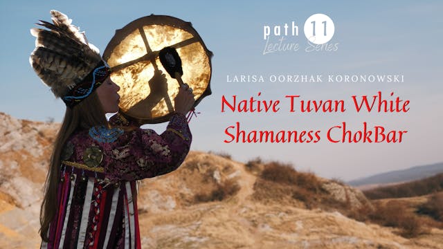 Native Tuvan White Shamaness Chokbar