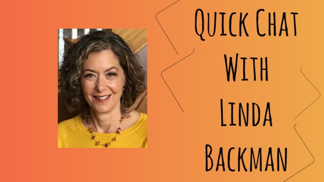 Quick Chat with Linda Backman