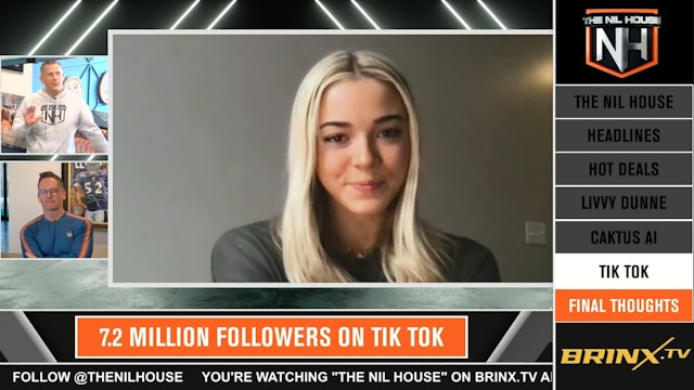 Livvy Dunne Creates Iconic Tik Tok Move for The NIL House