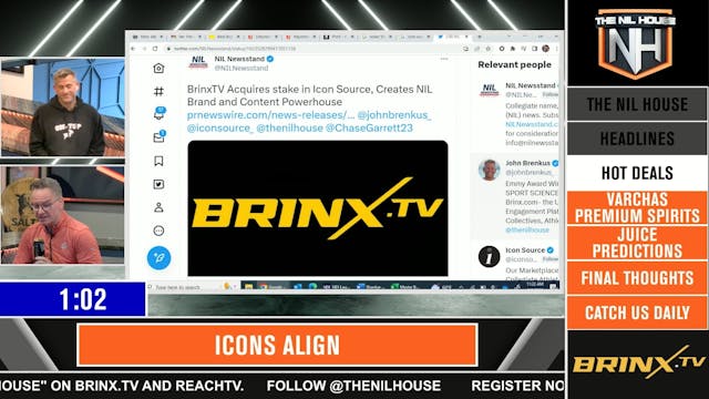 Brinx.TV and Icon Source Create NIL B...