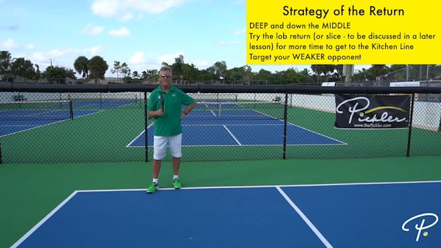 Strategy of the Return of Serve