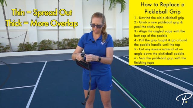 How to Replace a Pickleball Grip - Pickler