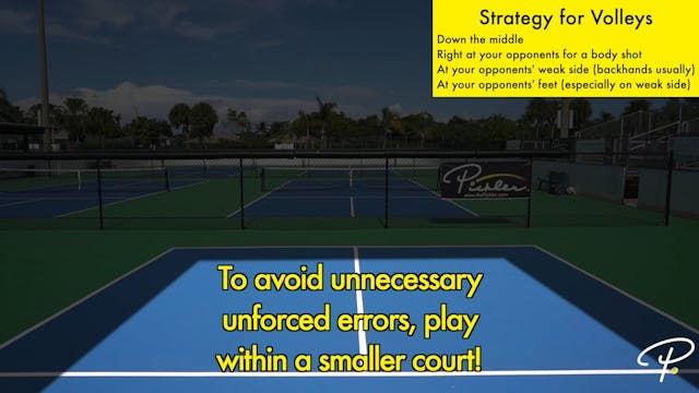 Basic Strategy for Volleys