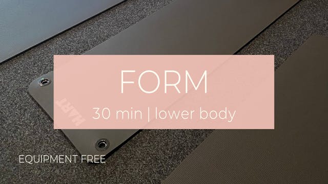 FORM 8 / glute + leg burner